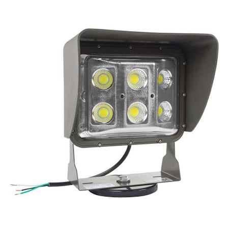 Larson Electronics Larson Electronics LEDWP-600E-M Magnetic Mount 60 watt Low Profile LED Wall Pack Light with Glare Shield; Wide Flood Beam LEDWP-600E-M